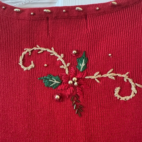 CB Collections Women’s Vintage Christmas Vest Size M - Picture 4 of 7